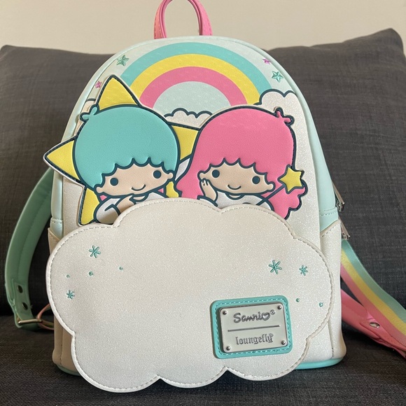 Little Twin Stars Loungefly Mini Backpack - Picture 1 of 5